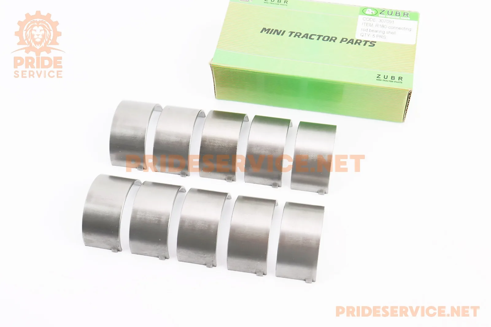 Вкладиш шатуна R175A/R180NM к-кт 10шт STD, з написом 
