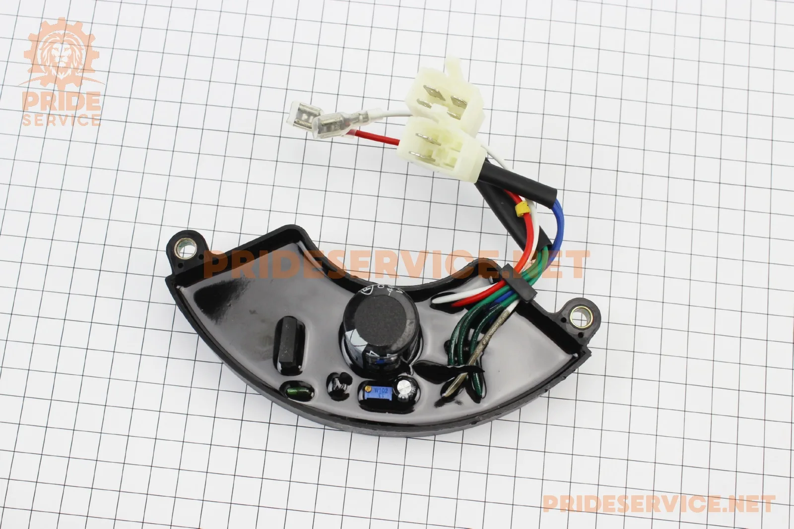 Реле напруги AVR трифазне 4-6кВт (корпус-сегмент, пластик, контакти-2 
