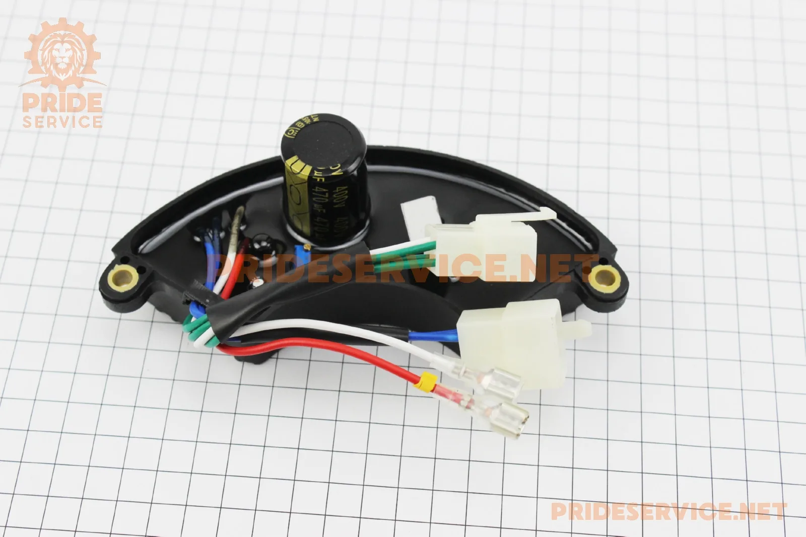 Реле напруги AVR трифазне 4-6кВт (корпус-сегмент, пластик, контакти-2 