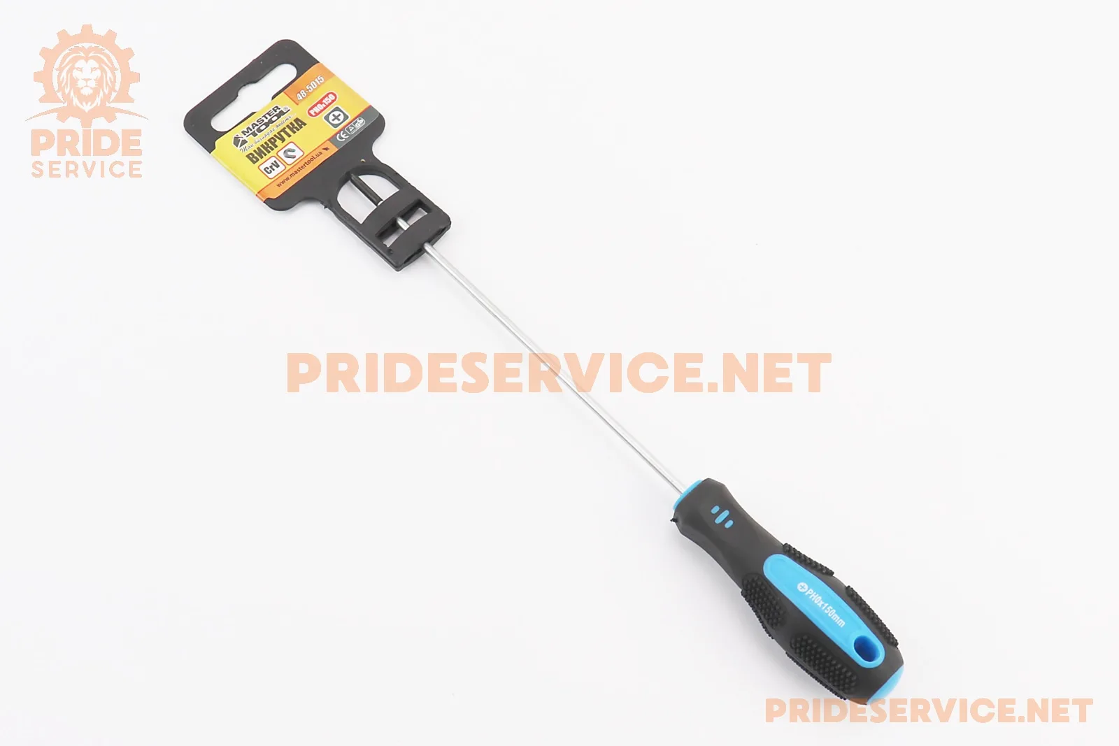 Викрутка магнітна хрестова PH0x150мм, рукоятка з TPR покриттям (48-5015) (P_702032)
