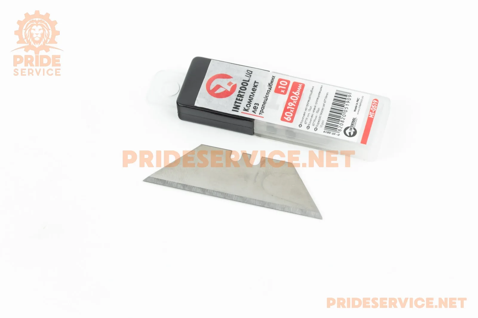 Леза для ножів трапецієподібних 60x19 мм, 10шт (HT-0519) (P_703275)
