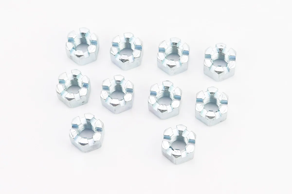Гайка М10x1,5 корончаста 8 цб DIN935, к-кт 10шт (S_704060)
