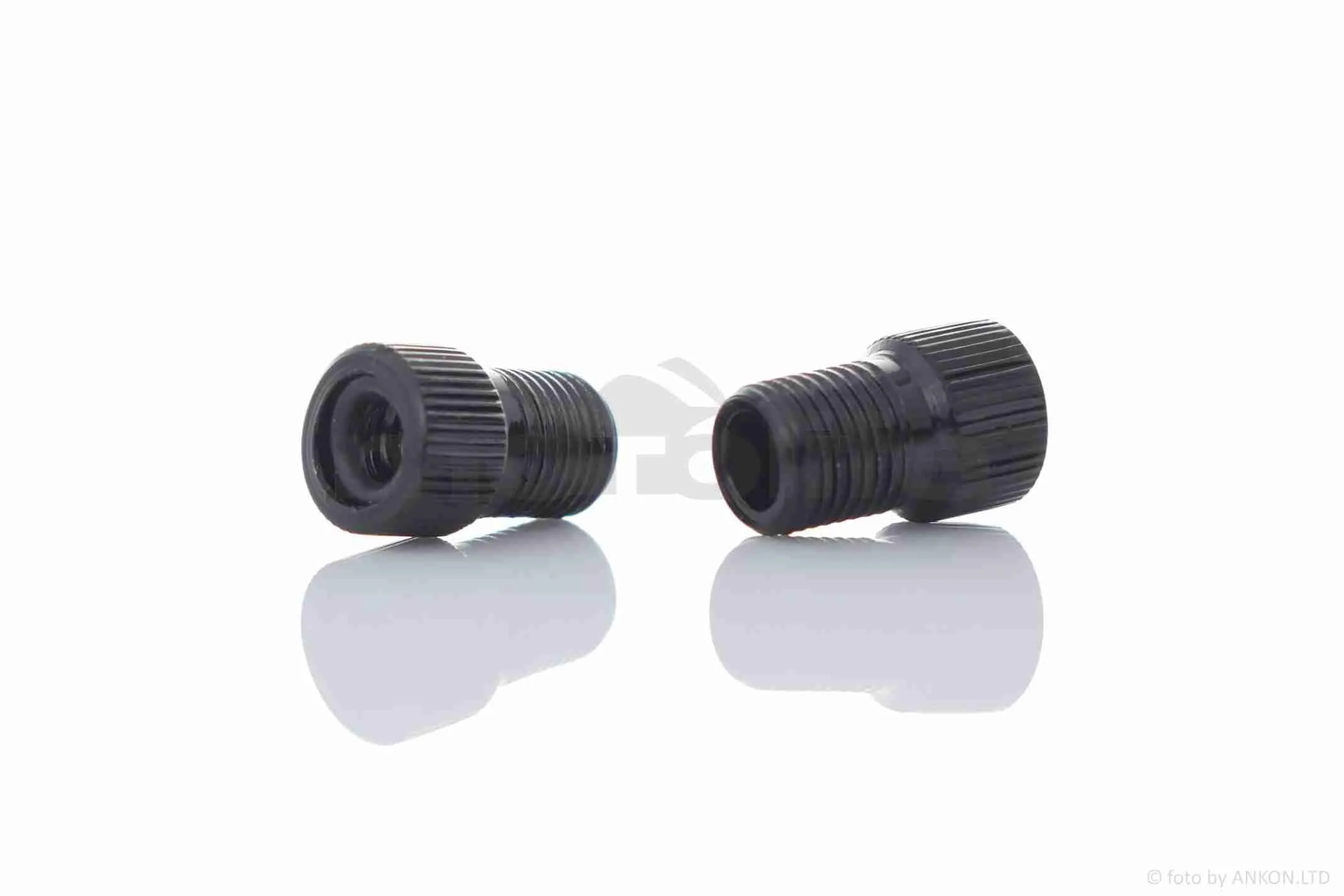 Перехідник шланга (вело) із золотника на ніпель Dunlop (чорний) #ZJT-001 (A_AT-003740)
