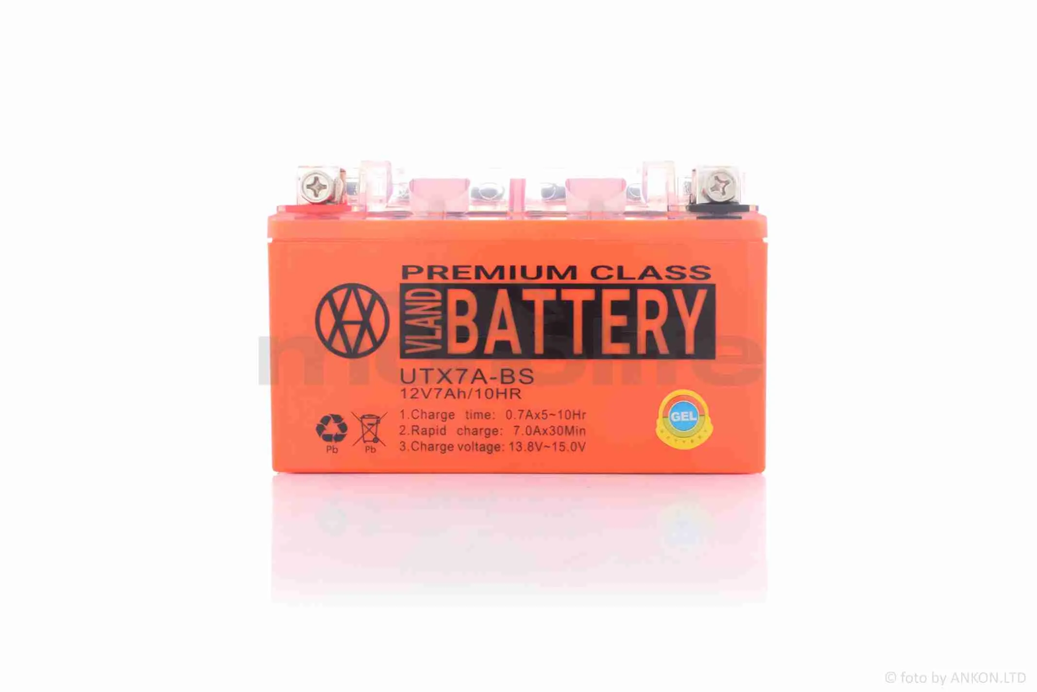 Акумулятор  GEL  12V  7A  150-87-94mm  UTX7A-BS (YTX7A-BS)  