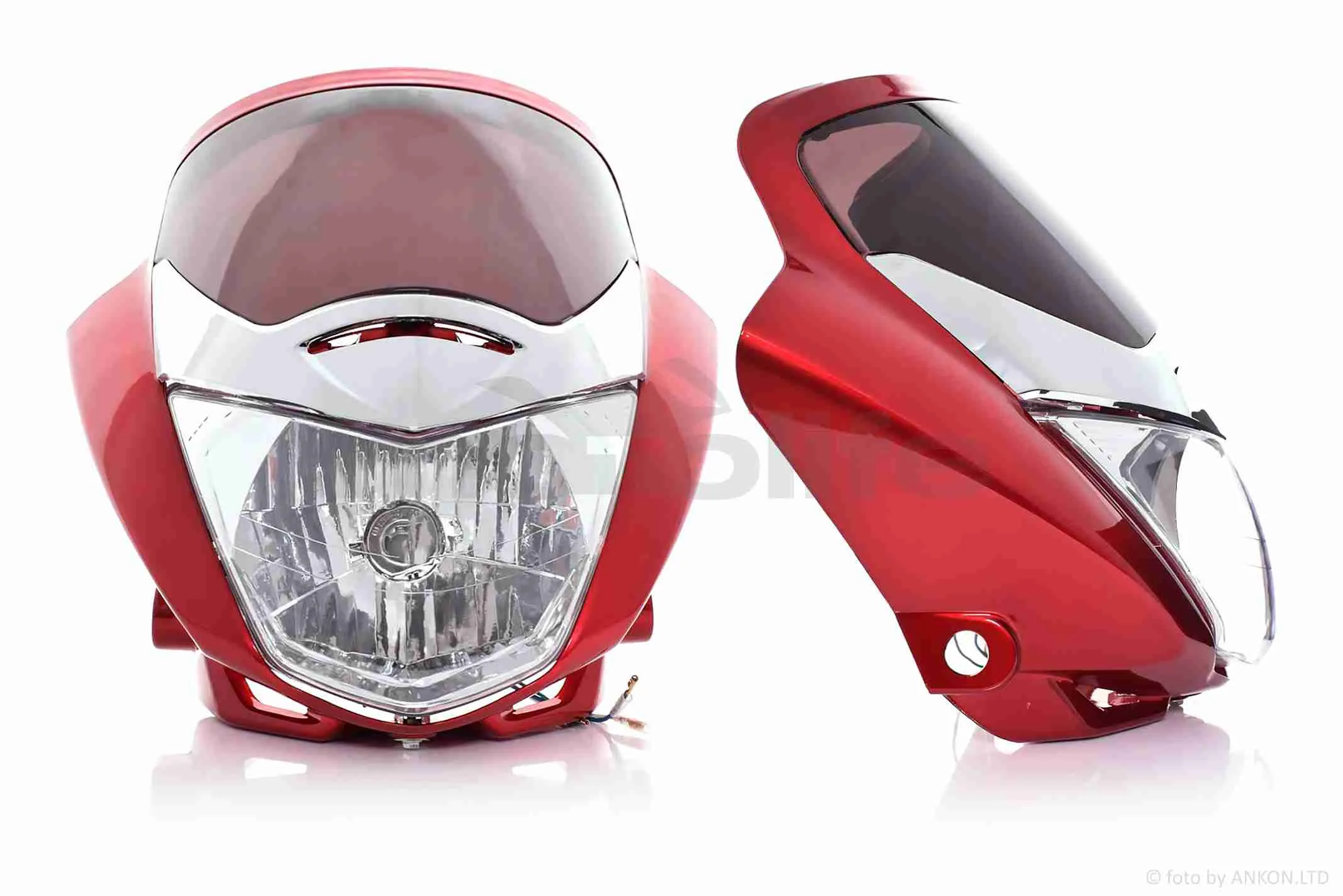 Обтічник з фарою  HONDA CBF125  червоний (A_AT-016829)