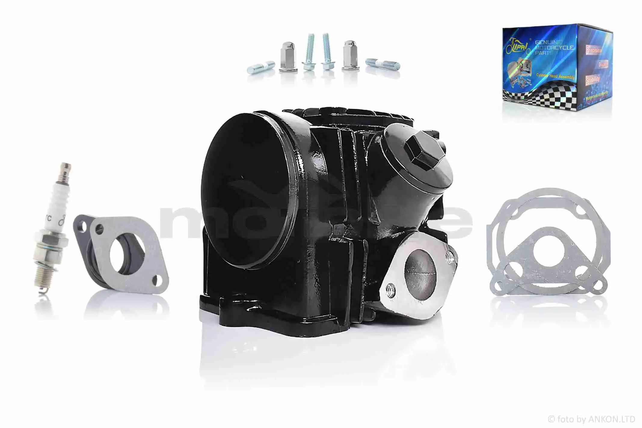 Головка циліндра  147FMD  Delta 70  D47, d20/23  у зборі чорна  #PRO  