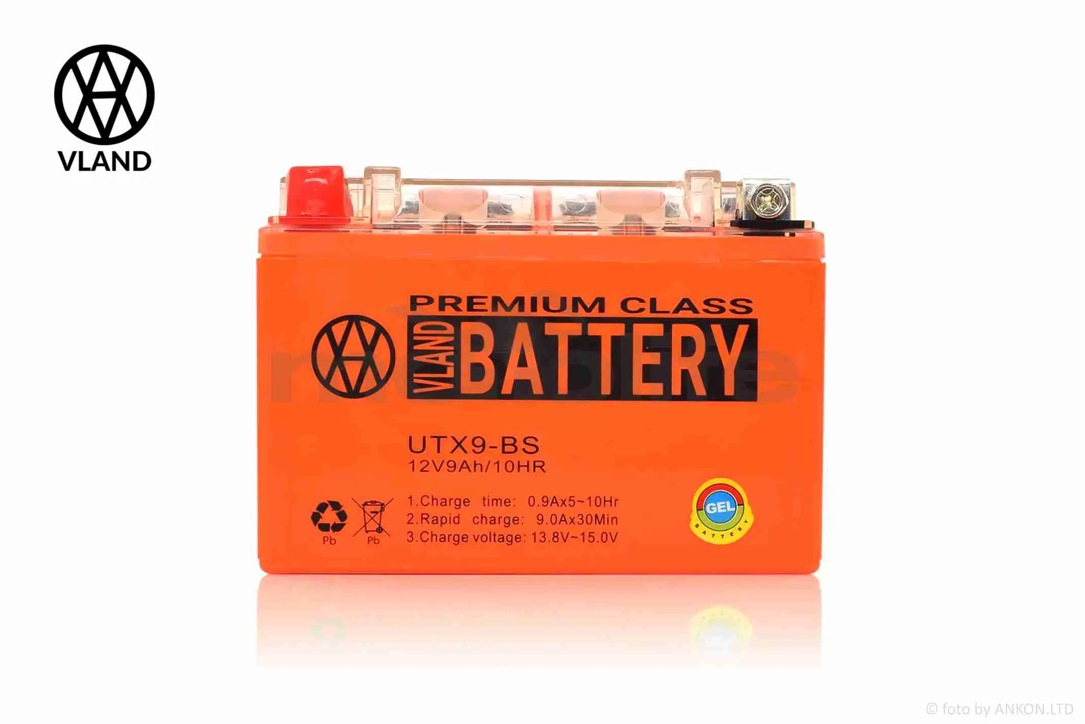 Акумулятор  GEL  12V  9A  150-86-107mm  UTX9-BS (YTX9-BS)  