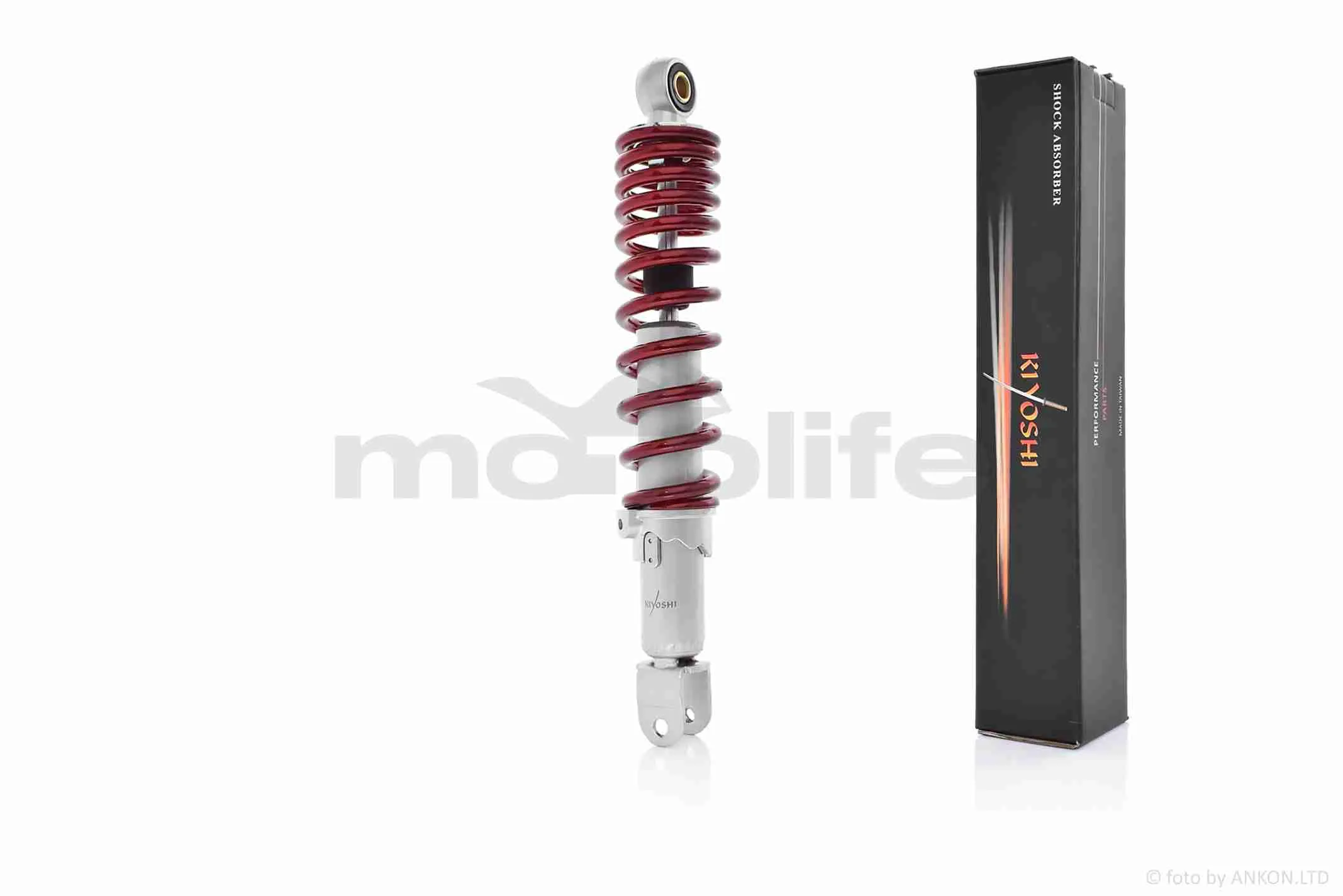 Амортизатор задній  Honda  регульований  310mm червоний  