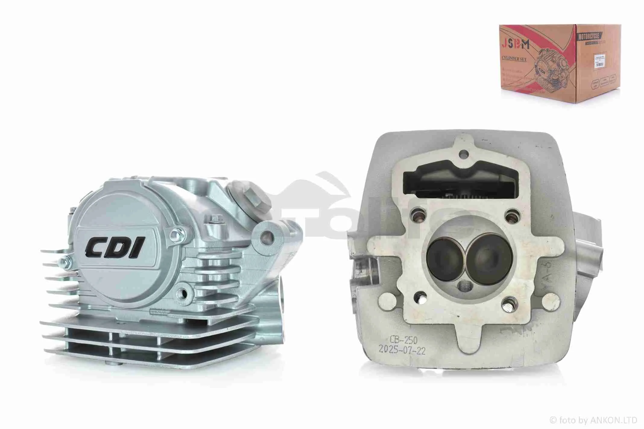 Головка циліндра  165FML/165FMM/166FMM  CB200/CB250  D65.5, d28/34 у зборі (A_AT-029941)