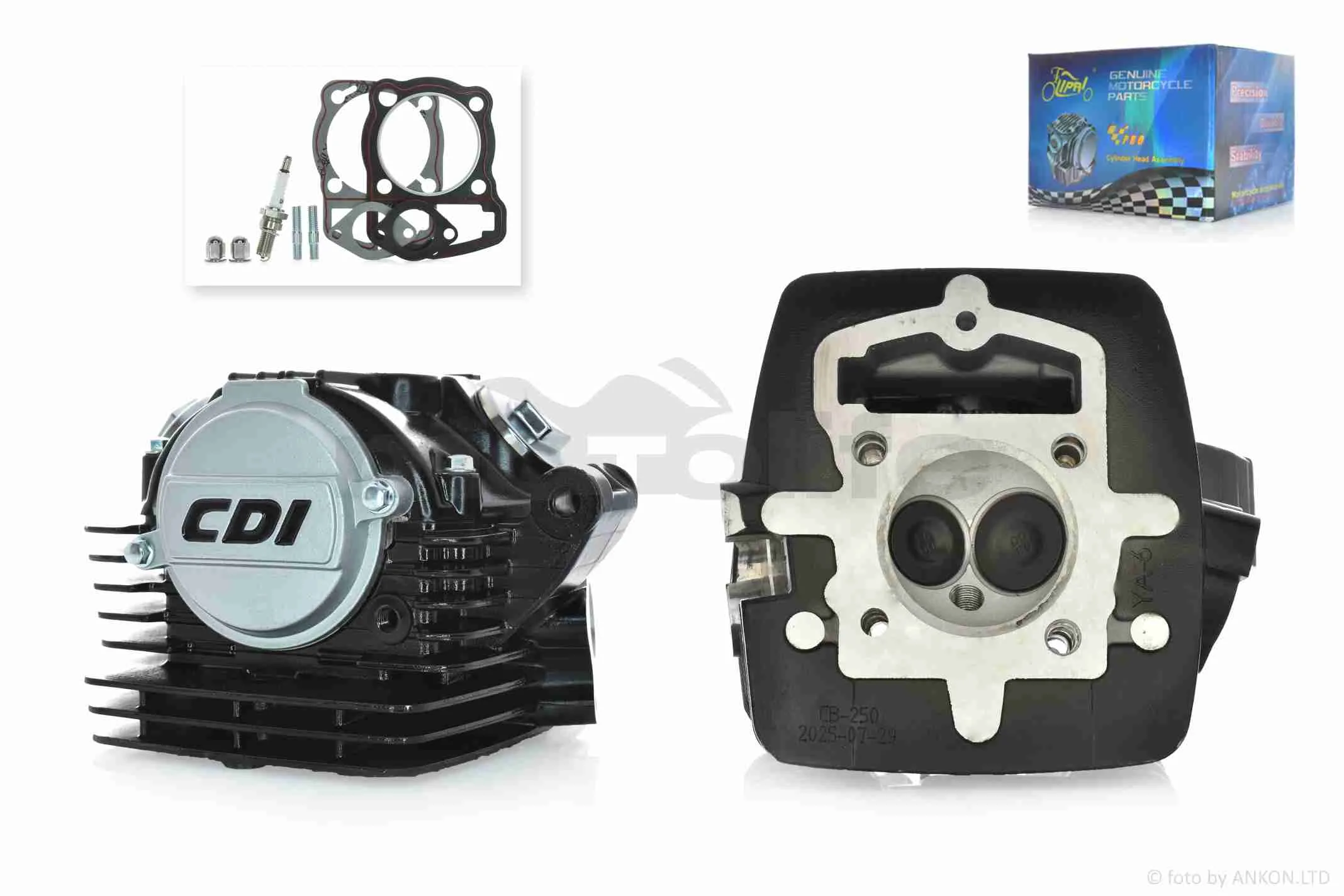 Головка циліндра  165FMM/166FMM CB200/CB250  D65.5, d27/31.5 у зборі  