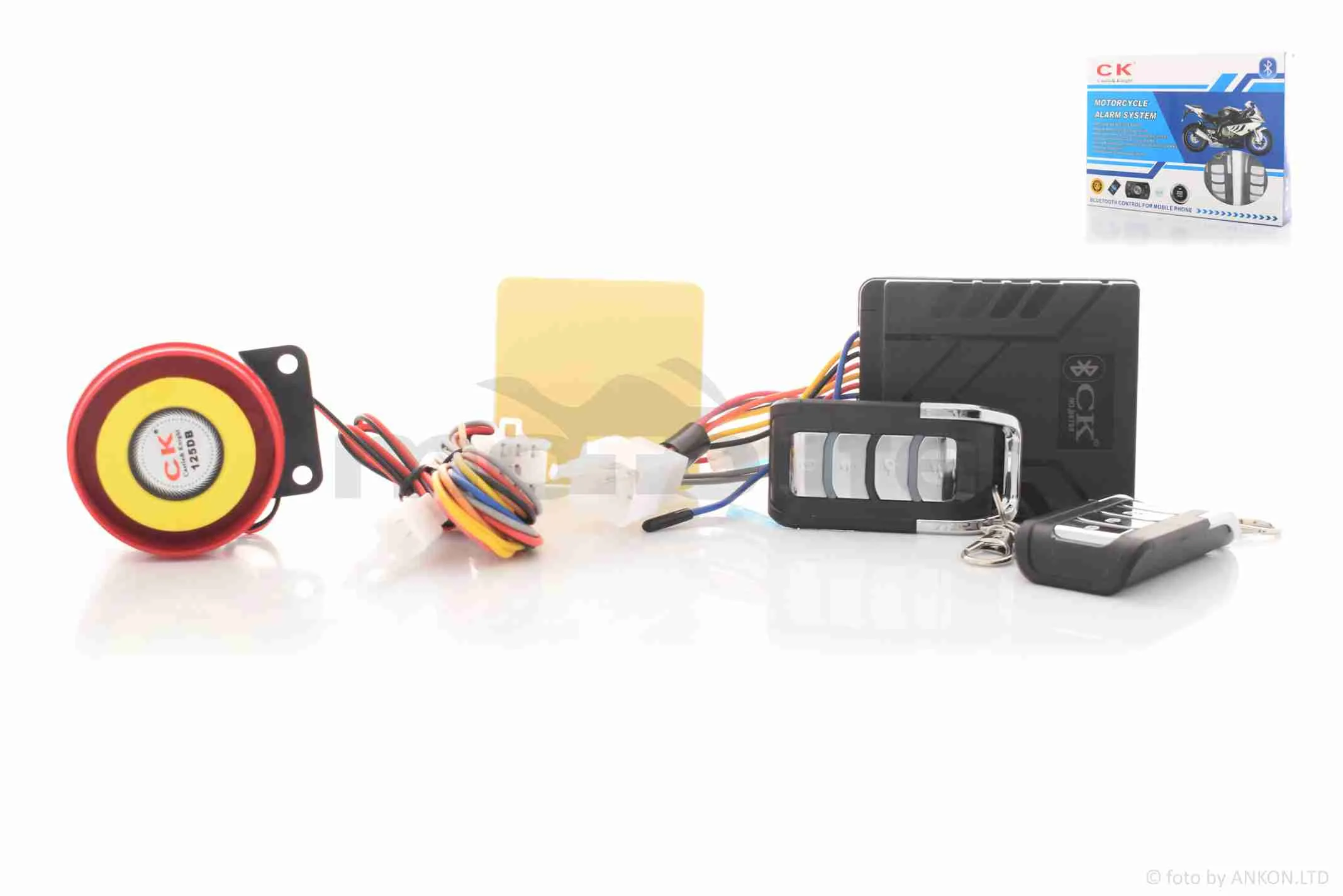 Сигналізація  два брелоки, дистанційний пуск, Bluetooth керування  #MTC-HJ-1207 (A_AT-034742)