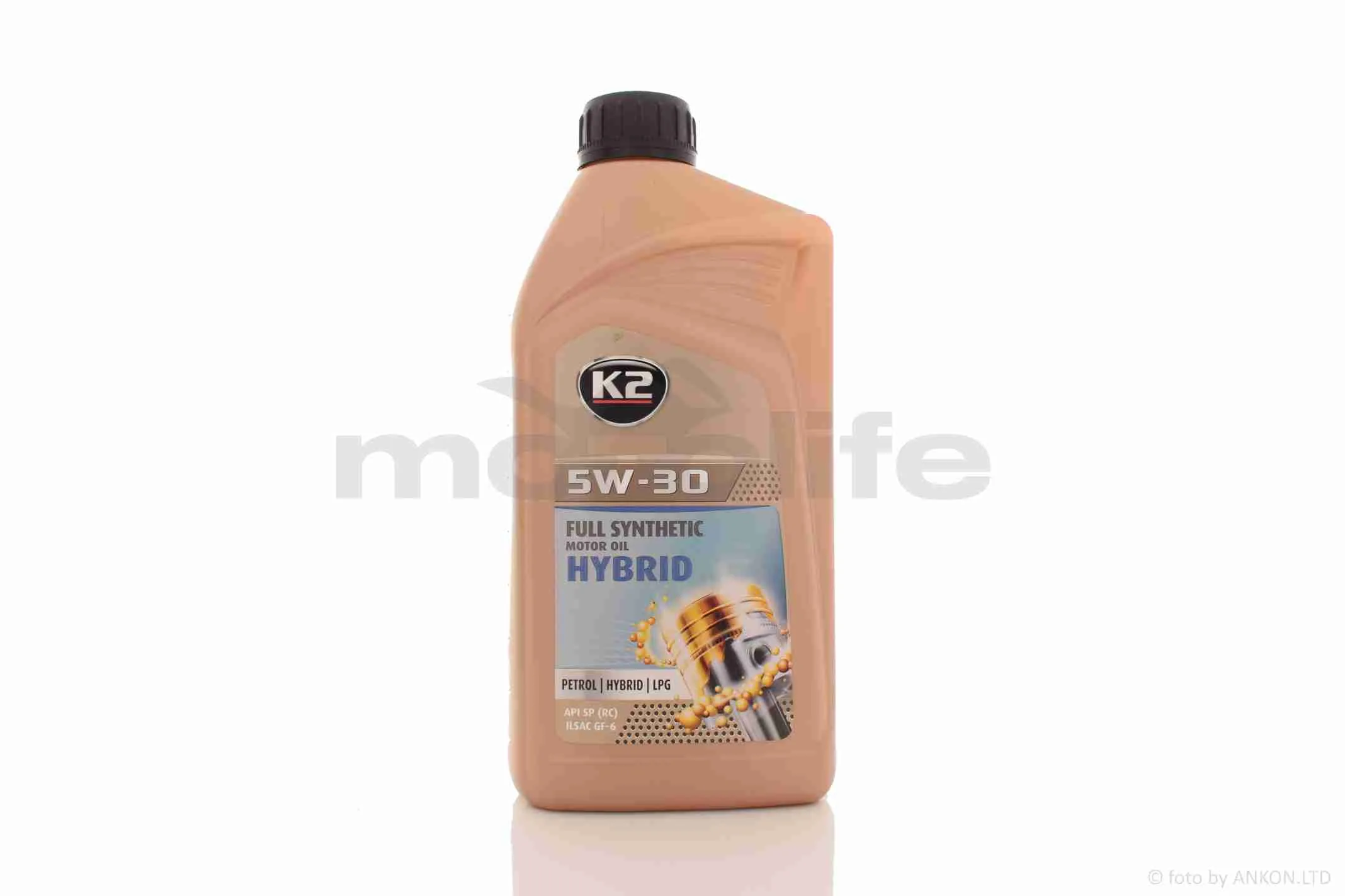 Олія моторна  4T, 1л, 5W30, синтетика (MOTOR OIL HYBRID)  