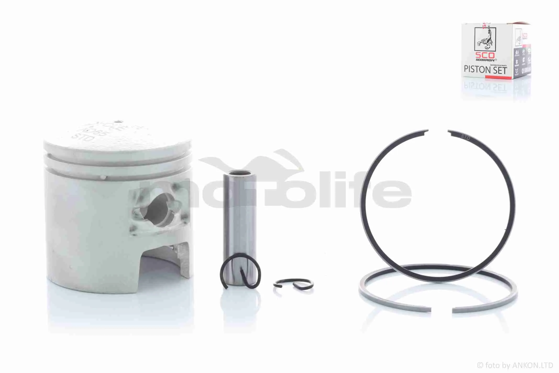 Поршень к-кт AD50, LETS 65cc  STD  44.00  