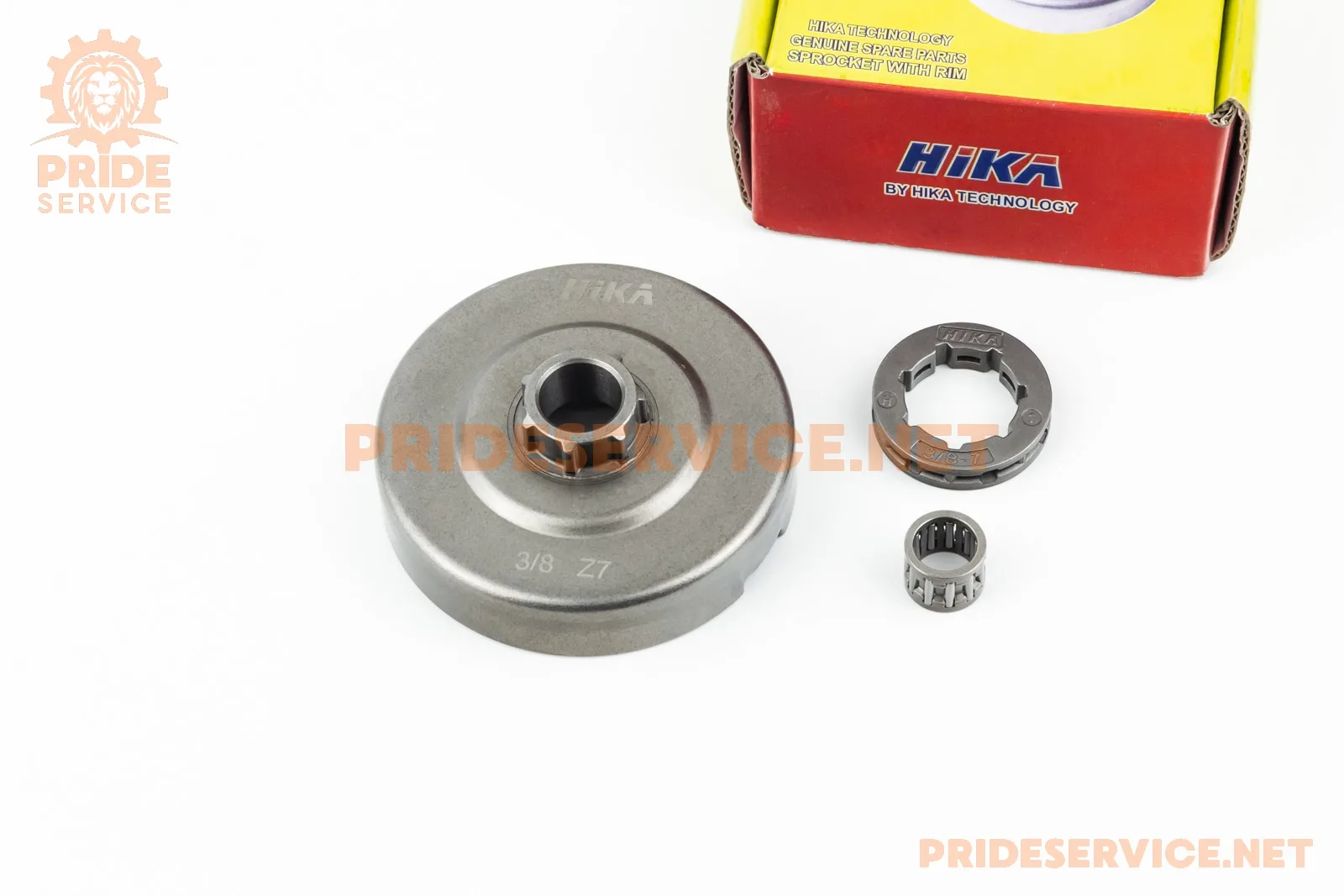 Тарілка зчеплення + зірка 3/8-7 Husqvarna-365/371/372, JONSERED-CS2165/2171/2172 + підшипник (P_204421)