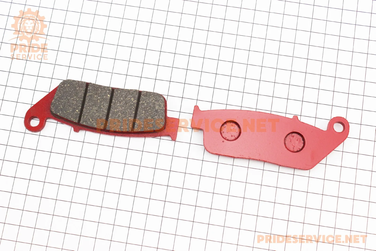 Гальмівні колодки дискові (Viper-V200VXR; HONDA-CM125), червоні YL-F005 (P_351107)