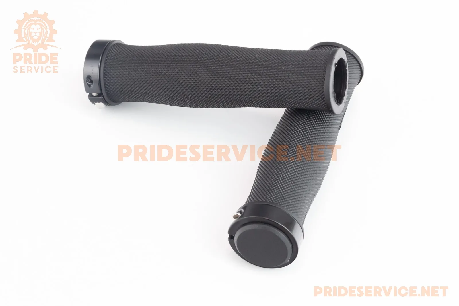 Ручки керма 130мм з затискачем Lock-On, чорні U-187A (TPE) (P_403444)
