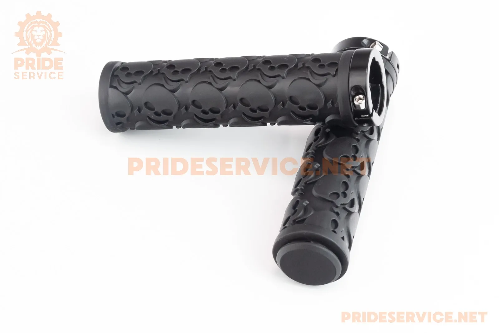 Ручки керма 125мм з затискачем Lock-On, чорні U-072 (TPE) (P_403445)