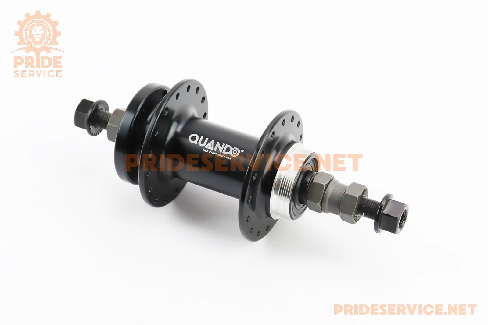 Втулка задня MTB алюмінієва 14Gx32H під вільнобіг, Disk-brake, кріпл. гайка, чорна KT-TD6R (P_412017)