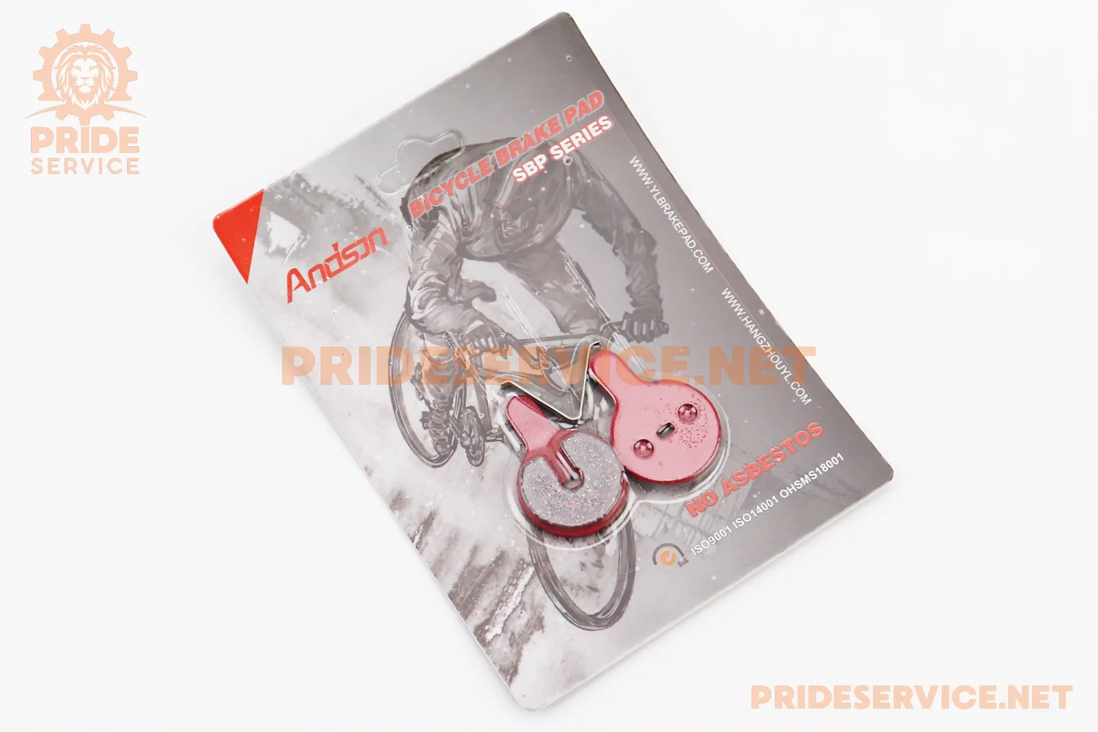 Гальмівні колодки Disk-brake (Kugoo G2 Pro, Bolids Boli-BB8, YINXING), червоні YL-1057 (P_412036)