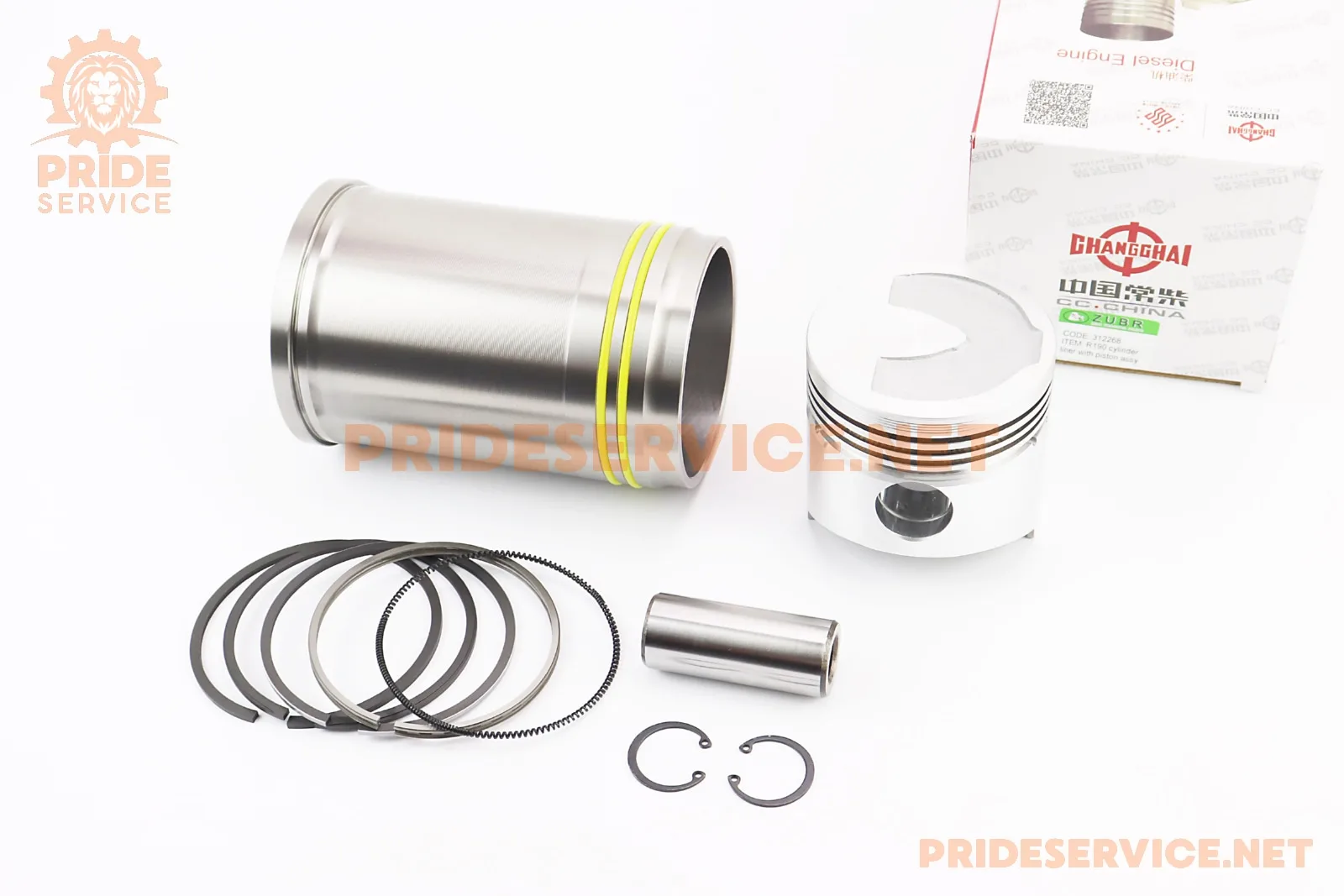 Поршнева R190N к-кт, поршень 90mm STD (форкамера 
