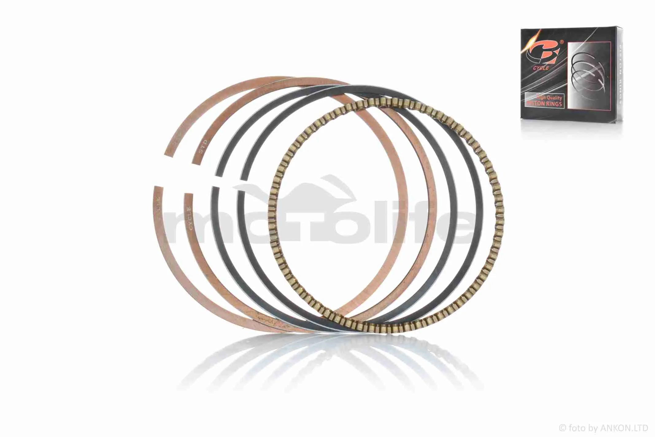 Кільця к-кт  CB/CG 150/175cc  STD  62.00  