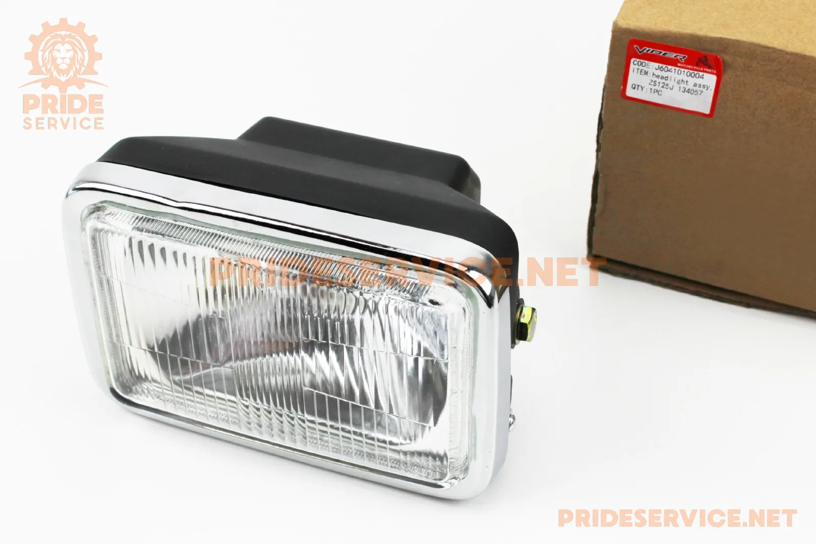УЦЕНКА CB125-250 (Viper 125J) Фара передня в зборі, 180x120мм (присутня невелика іржа) (P_321841)