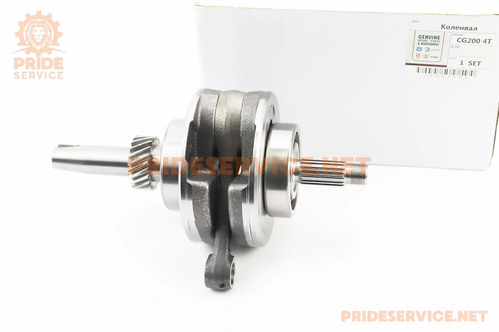 Колінвал+підшипники+шестерня CG-200cc (P_326238)