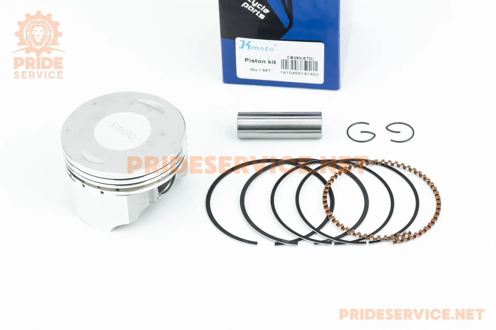 Поршень к-кт CB250cc 65,5мм STD (висота 42,5мм, палець 15мм) (P_361139)
