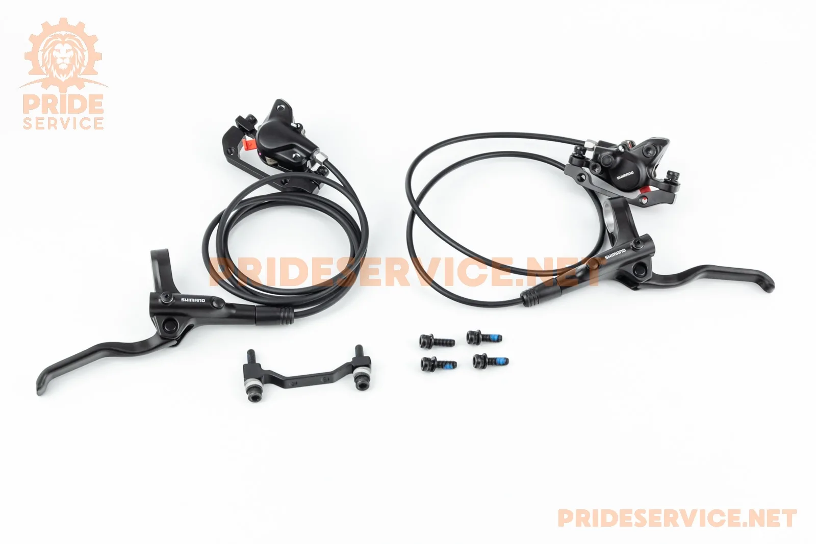 Гальмо Disk-brake гідравлічне переднє 800мм (F160/R140мм)+заднє 1450мм (F180/R160мм), чорне BR-MT200 (P_404340)