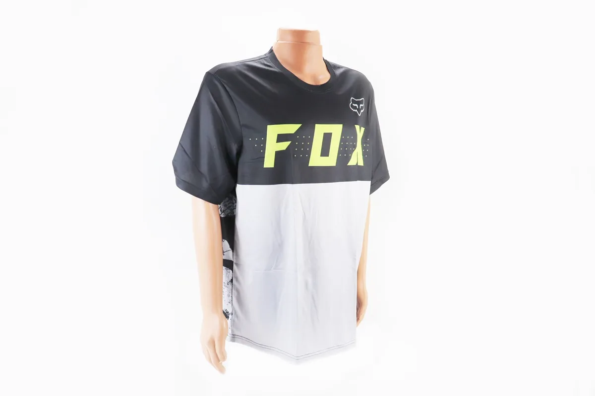 Футболка (Джерсі) чоловіча L-(Polyester 100%), короткі рукави, вільний крій, чорно-сіра, НЕ оригінал, тип 2 (S_408233)