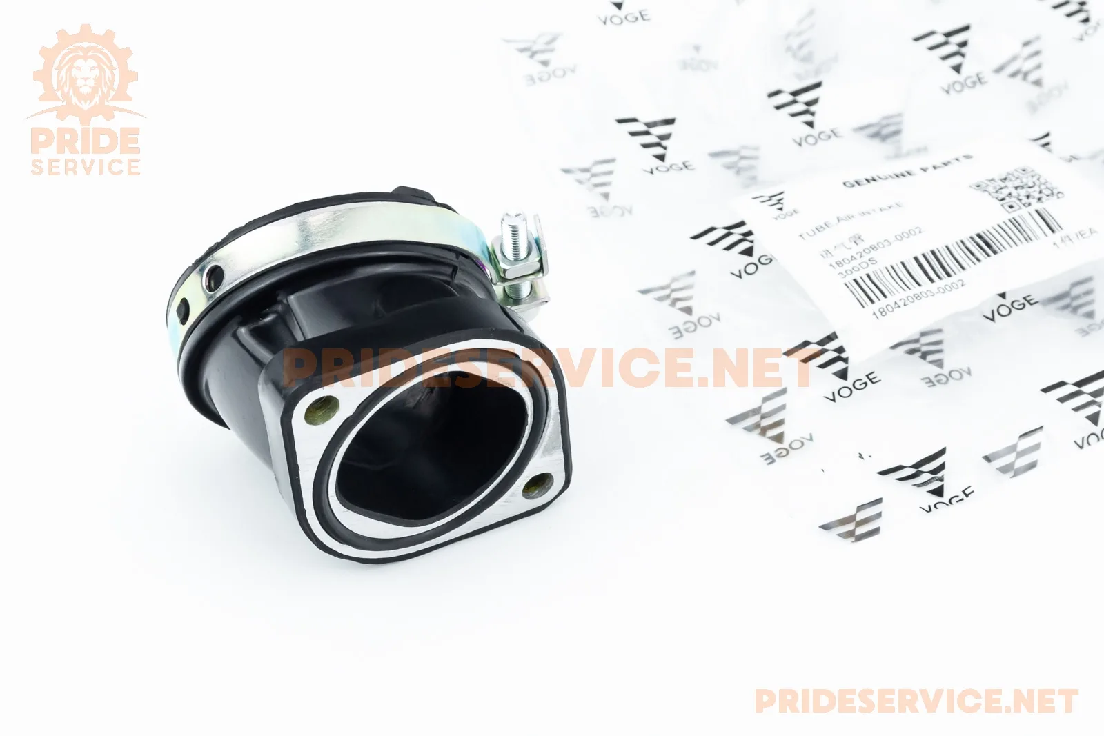 Loncin LX300-6H 300DS Патрубок карбюратора, (прогумований) (P_507367)