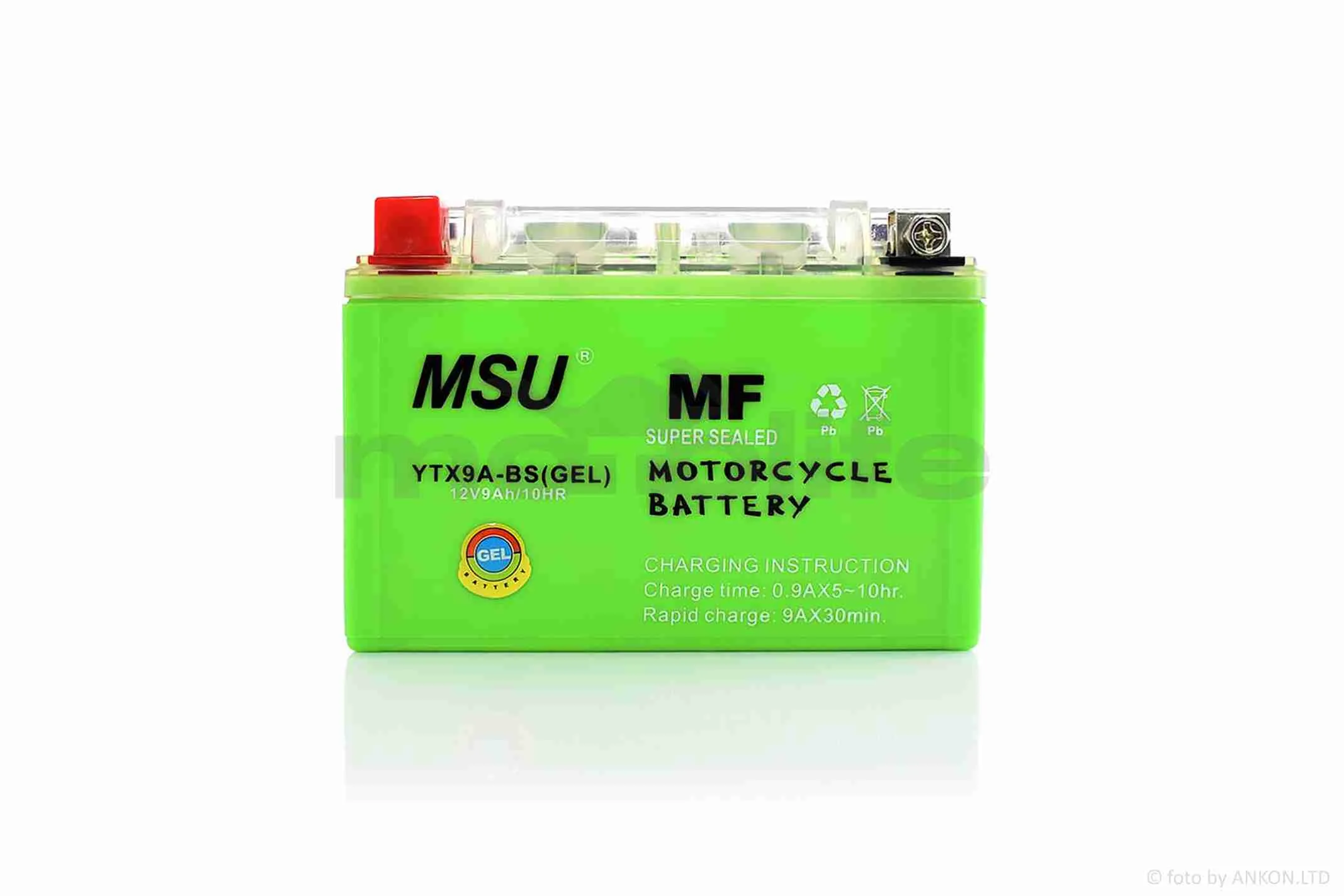 Акумулятор  GEL  12V  9A  150-86-107mm  UTX9-BS  (YTX9-BS)  