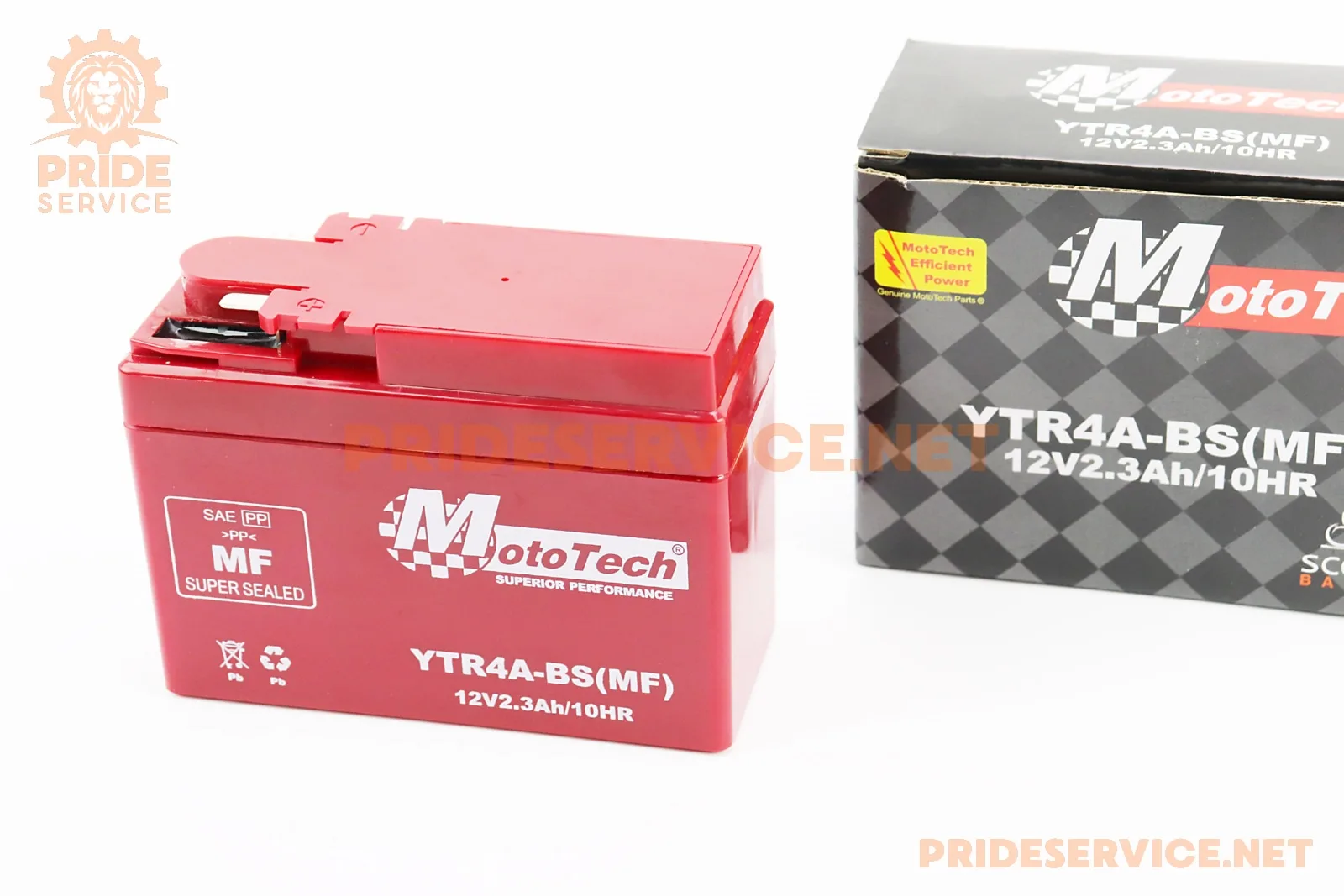Акумулятор 12V2,3Ah YTR4A-BS(MF) кислотний (L115*W49*H85мм) 
