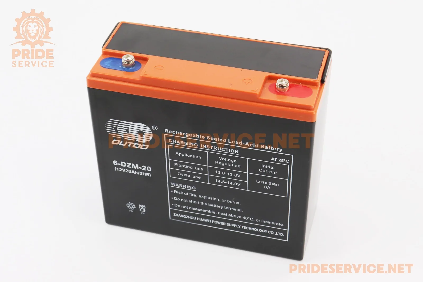 Акумулятор 12V20Ah 6DZM20 кислотний (L180*W78*H170мм) для електротранспорту (P_348295)