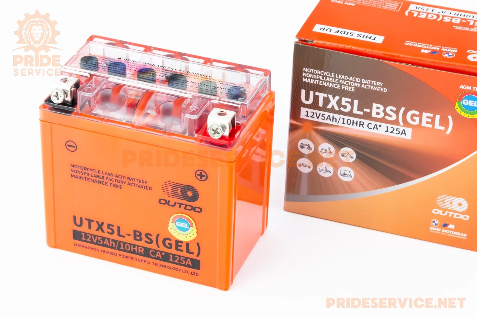 Акумулятор 12V5Ah UTX5L-BS GEL (L113*W70*H107мм) (P_301009)