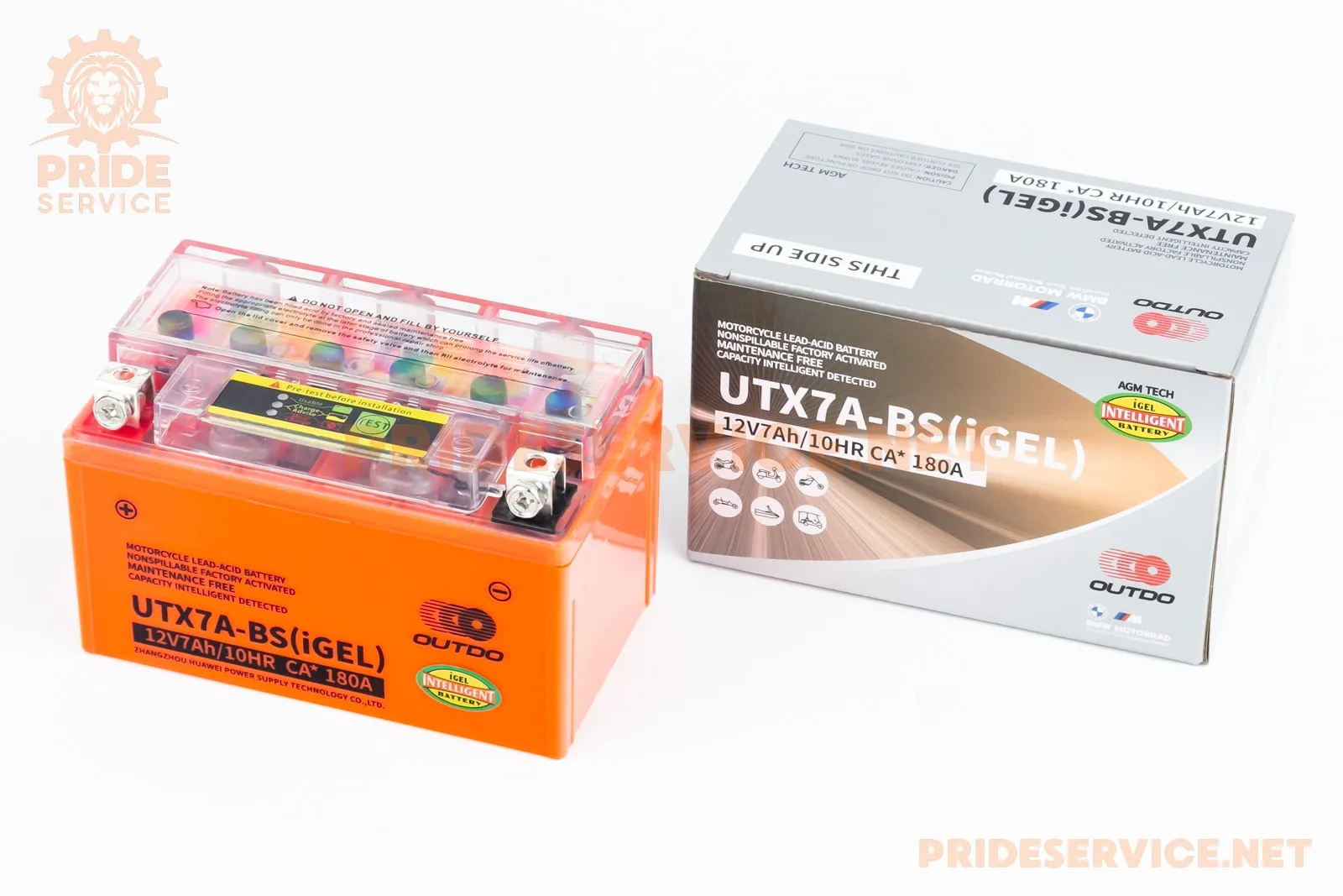Акумулятор 12V7Ah UTX7A-BS GEL (L150*W87*H94мм), з індикатором (P_301852)