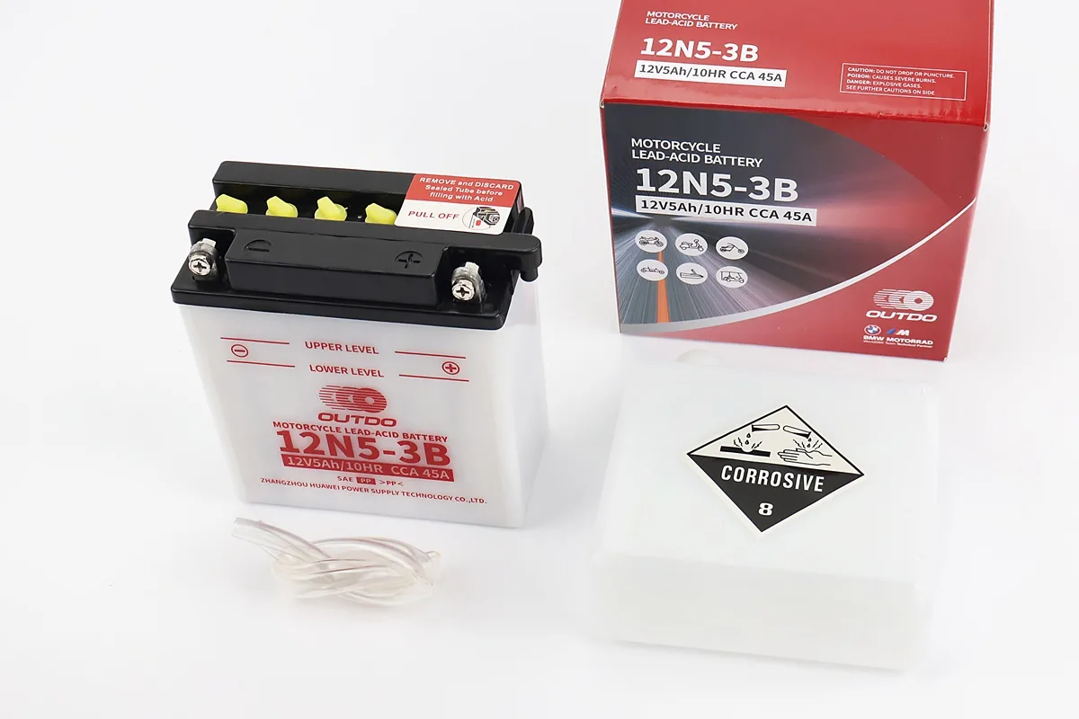 Акумулятор 12V5Ah 12N5-3B кислотний (L120*W60*H130mm) 
