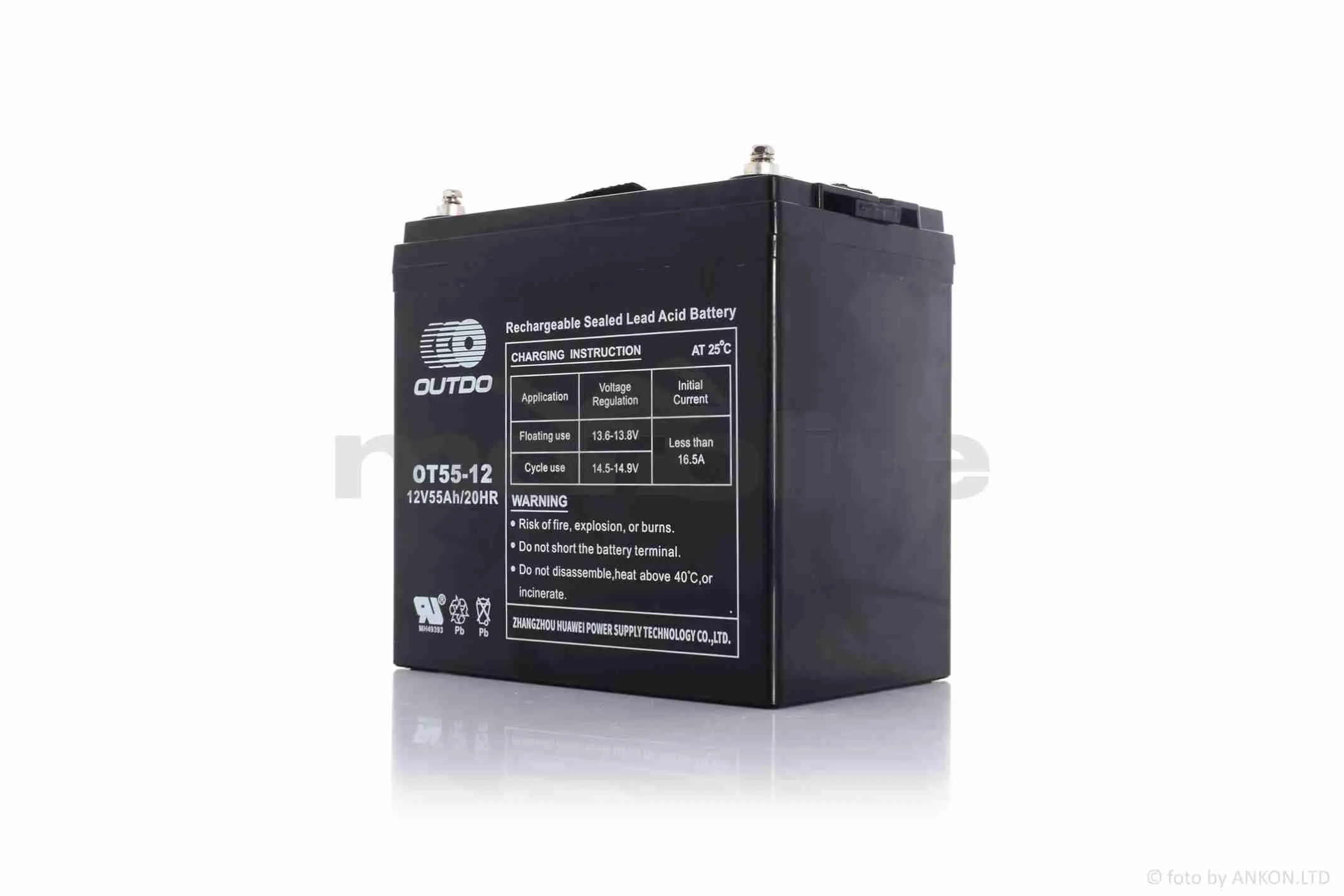 Акумулятор  SLA  12V  55A  229-166-210mm  OT55-12  